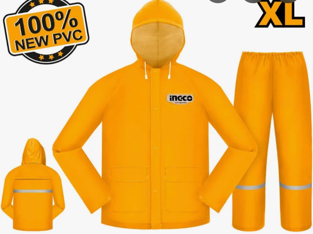INGCO IMPERMEABLE PARA LUVIA AMARILLO PARA MOTORIZADO HRCTSKT031 L