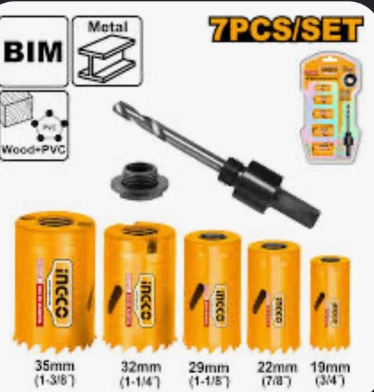 INGCO SET DE SIERRA COPA BIMETALICA 7PCS AKH0071