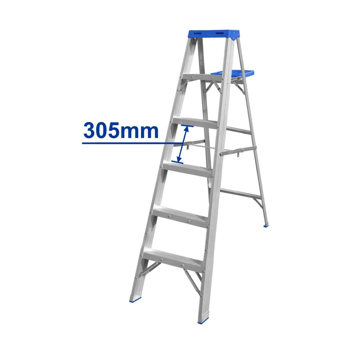 WADFOW ESCALERA ALUM T/TIJERA C/BANDEJA 5P 1 CAO 150K WLDH06