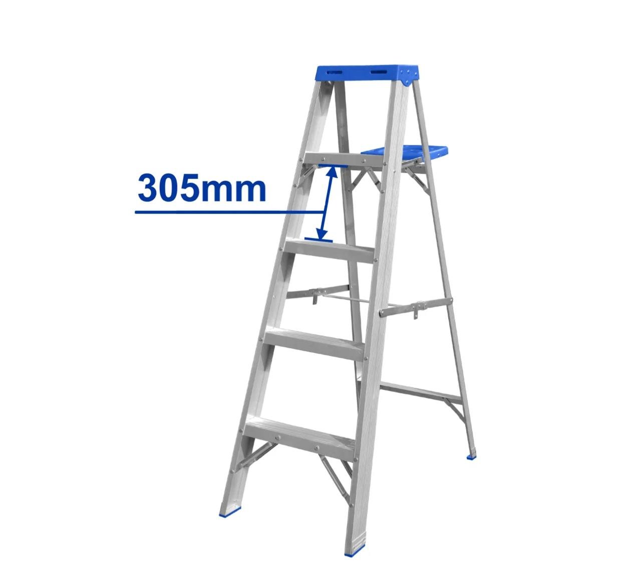 WADFOW ESCALERA ALUM T/TIJERA C/BANDEJA 4P 1 CAO 150K WLDH05
