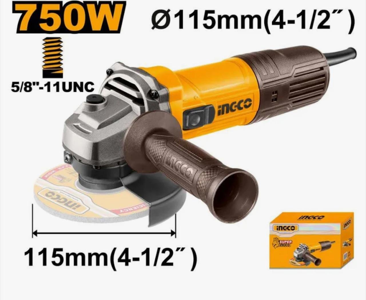 PULIDORA ANGULAR 4 1/2 110V 750W 12000RPN SUPER SELEC UAG75026